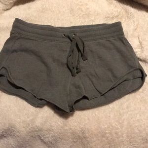 Aerie olive green lounge shorts
